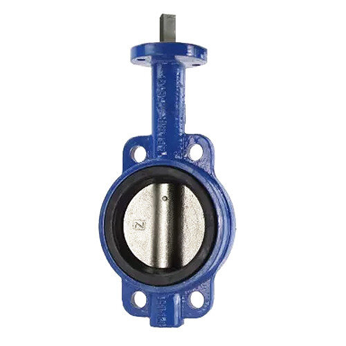 Затвор Kvant Ду 400 Ру 16 дисковый поворотный межфланцевый корпус-чугун диск-чугун EPDM с голым штоком