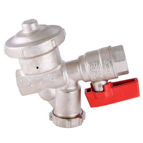 Кран шаровой VALTEC 1/2" Ду15 Ру16 со встроенным фильтром и редуктором давления, универсальный VT.300.N.04