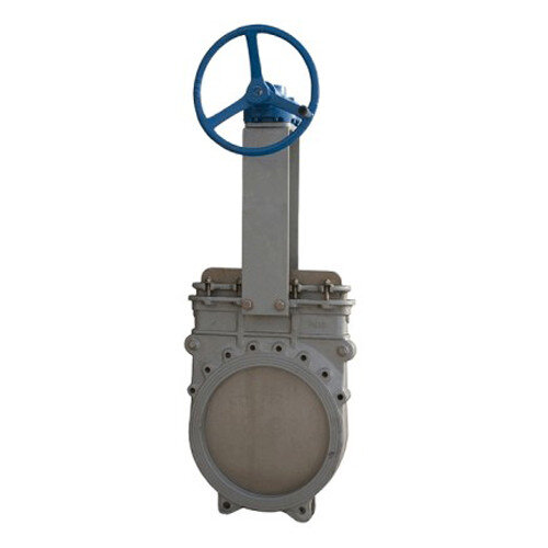 Задвижка Kvant KV02 DN 500 PN 10 шиберная межфланцевая со штурвалом