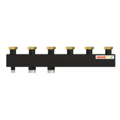 Коллектор распределительный Warme WKS85.4F 4-х контурный НР 1 1/2" Ду 40 Ру 6 без теплоизоляции
