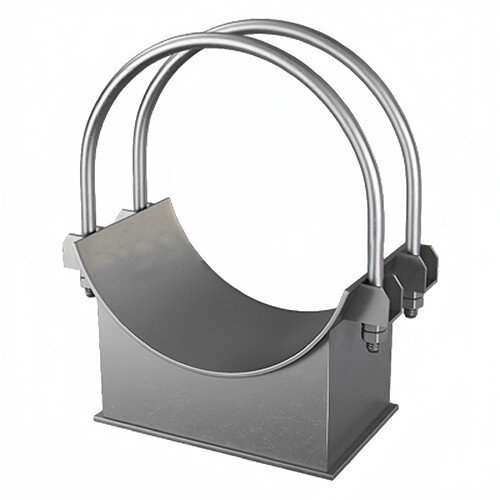 Опора 43 Ду 530 ОСТ 34-10-617-93 H=100 мм хомутовая скользящая углеродистая сталь