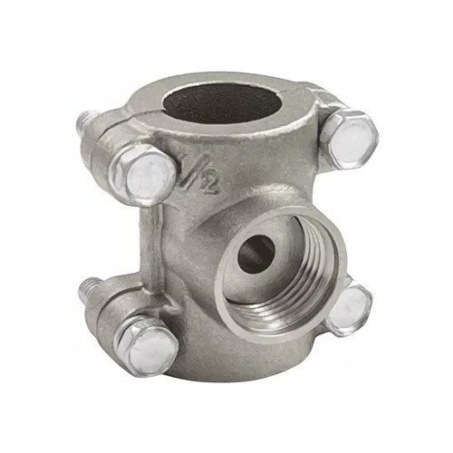 Тройник-обойма VALFEX VF.755 ВР 3/4"x1/2"x3/4" Ду 20x15x20 Ру 40 ремонтная никелированная латунный