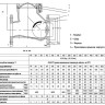 Клапан обратный ABRA D-022 DN 125 PN 16/10 канализационный шаровый фланцевый 2