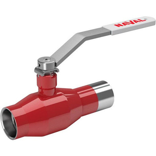 Кран шаровой NAVAL NAVALSTEAM 274009 DN 50 PN 40 стальной стандартнопроходный резьба/сварка для пара