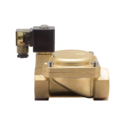 Клапан электромагнитный (соленоидный) двухходовой Росма СК-11-50-ВД-В Ду 50, G2", непрямого действия, нормально закрытый, 220В, медный сплав, мембрана Viton, 00000032221