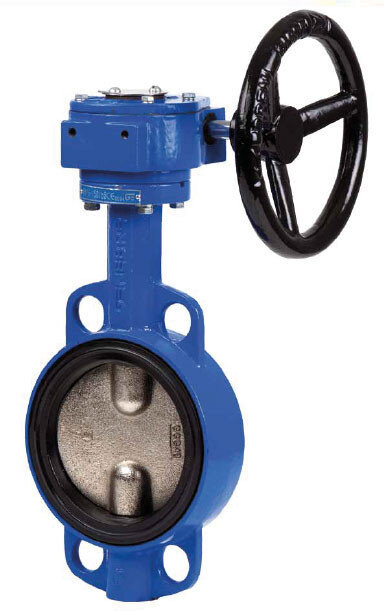 Затвор дисковый поворотный межфланцевый Genebre 2103 Ду100 Ру16 чугунный