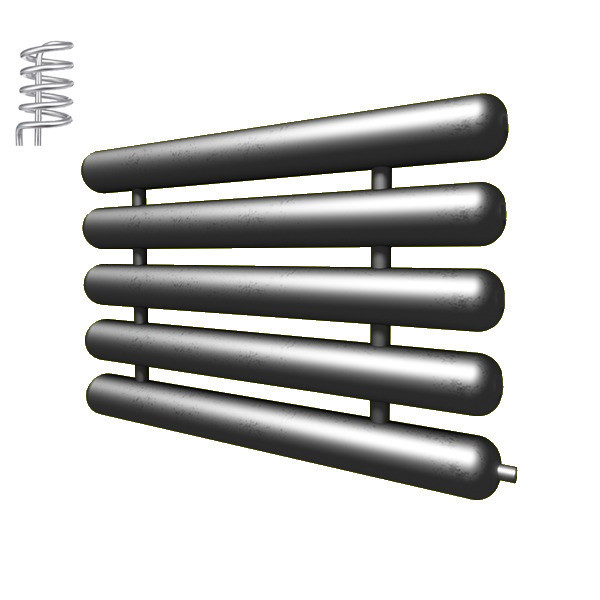 Регистр отопления РАЭ-5x89x3,0-2000 автономный пятирядный с эллиптическими заглушками