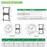 Клапан Tecofi CA6469 DN 250 обратный осевой межфланцевый PN 40 2