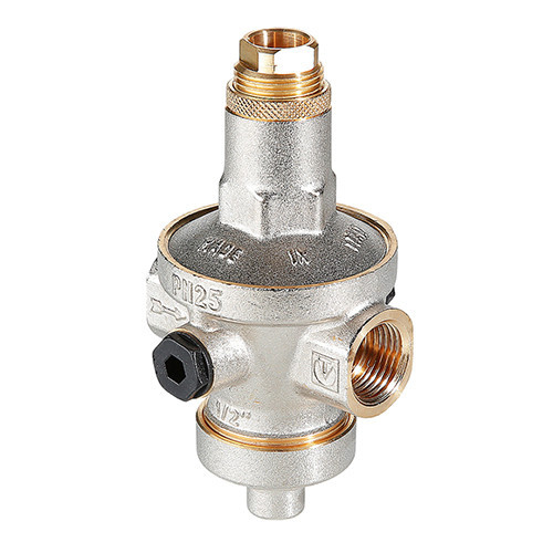 Редуктор давления VALTEC VT.085.N.0707 1 1/4'' DN 32 PN 25 мембранный, прямого действия, с демпферной камерой, латунный с никелевым покрытием 6