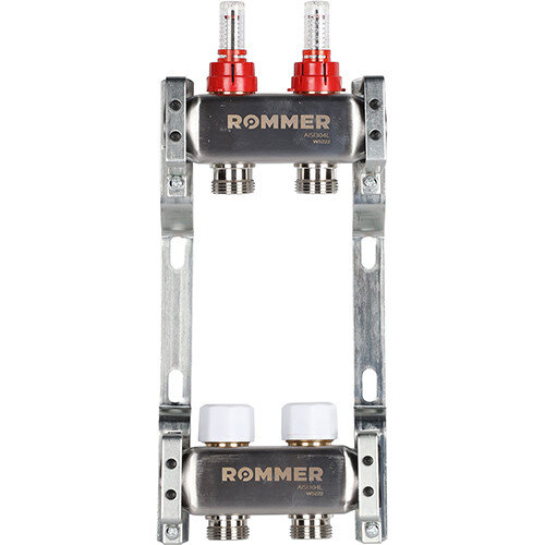 Коллектор ROMMER с расходомерами 2 выхода