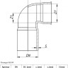 Отвод сифонный бесшумный PP-MD Ostendorf Skolan Safe SKSW DN 50(58)х90° 2
