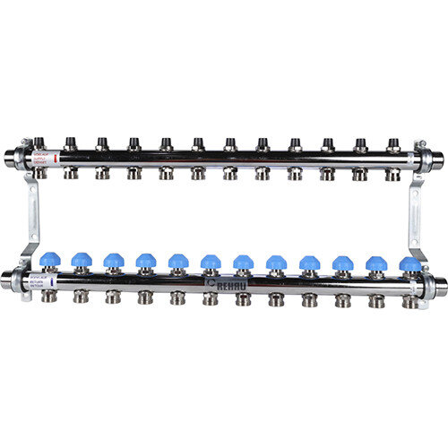 Распределительный коллектор REHAU HKV на 12 контуров