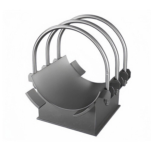 Опора 67 Ду 1220 ОСТ 34-10-618-93 H 100 мм хомутовая неподвижная углеродистая сталь