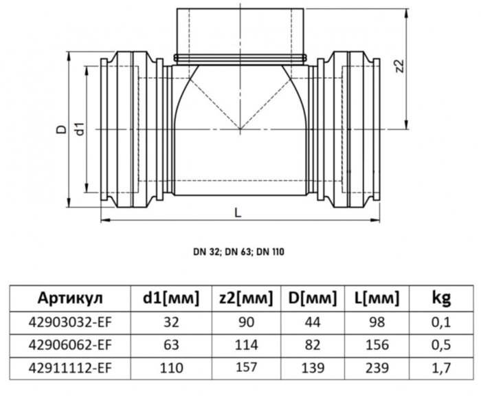 Тройник электросварной 32 мм SDR11 STAR