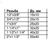 Муфта переходная Benarmo DN 25х20 PN 16 ВР 2