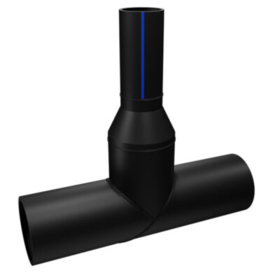 Тройник 250х160 мм SDR9 90° ПЭ100 неравнопроходный сварной сегментный ПНД