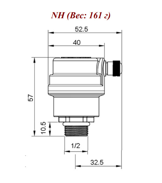 Воздухоотводчик автоматический VALTEC 1/2" VT.502.NH.04 латунный с никелевым покрытием 2