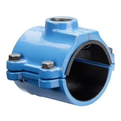 Врезной хомут HAWLE 5250 DN 160 PN 16 системы HAKU с отводом с внутренней резьбой 1 1/2"