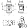Редуктор давления VALTEC VT.083.N.04 1/2'' DN 15 PN 16 поршневой, прямого действия, латунный с никелированным покрытием 2