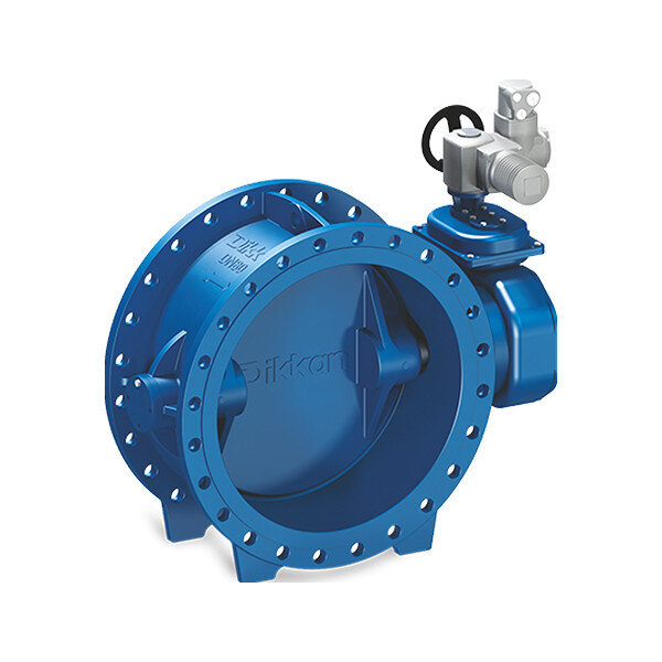 Затвор дисковый VGA K56.22 DN 900 PN 10 фланцевый с двойным эксцентриситетом с электроприводом