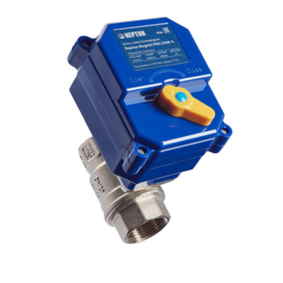 Кран шаровой с электроприводом Нептун Bugatti Pro 220В 3/4'' латунный