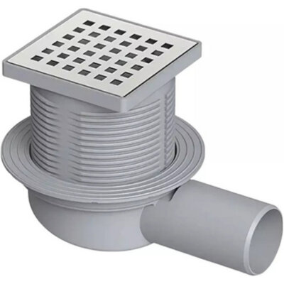 Трап горизонтальный VALFEX VF.041.050K.150.01 Ду 50 регулируемый с решеткой из нерж.стали