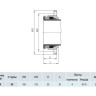 Фланец фиксирующий для стальных труб HAWLE 7601 DN 50/60 PN 10/16 2