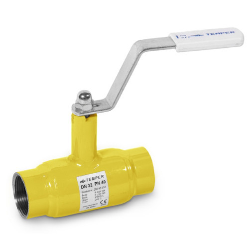 Кран шаровый TEMPER 38066015 ВР 1/2" Ду 15 Ру 40 стандартнопроходной газовый 1