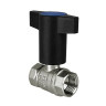 Кран шаровый VALFEX STANDART VF.235 ВР 1/2" Ду 15 Ру 40 с синей ручкой никелированный латунный 1