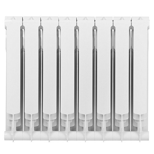 Алюминиевый радиатор Royal Thermo MONOBLOCK A 500 2.0 - 08 секц. Bianco Traffico