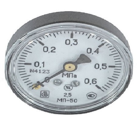 Манометр МП-50 осевой Дк50мм 0-0,6 МПа кл.2,5 G1/4" ЗАВОД ТЕПЛОТЕХНИЧЕСКИХ ПРИБОРОВ