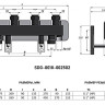 Коллектор распределительный STOUT SDG-0018 2-х контурный ВР-НР 1" DN 25 PN 4 с гидравлическим разделителем 3
