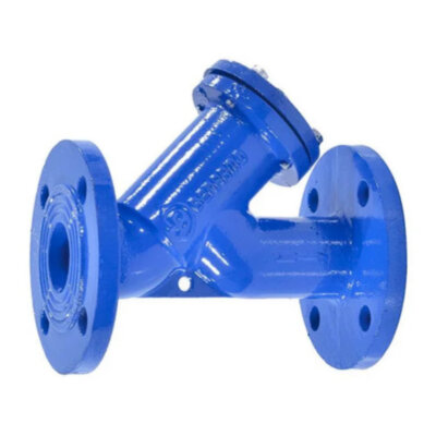 Фильтр сетчатый магнитный Benarmo ФМФ 5011 DN 125 PN 16 фланцевый чугунный с пробкой