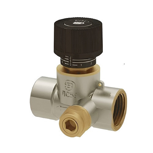 Клапан балансировочный Benarmo 3182H ВР 1/2" DN 15 PN 16 ручной латунный, обратка 1