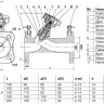 Клапан балансировочный Benarmo DN 40 PN 16/25 фланцевый ручной чугунный, с измерительными ниппелями 2