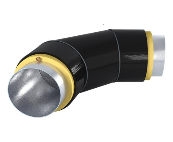 Отвод стальной в изоляции ППУ-ПЭ 45 градусов 325х7,0/500