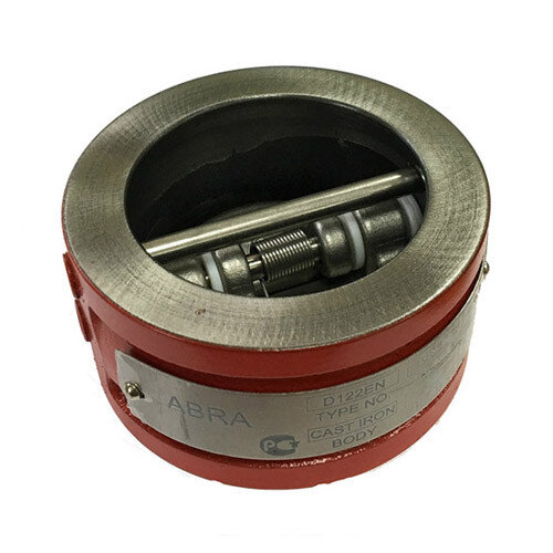 Клапан обратный ABRA D-122 DN 200 PN 16/10 двустворчатый межфланцевый