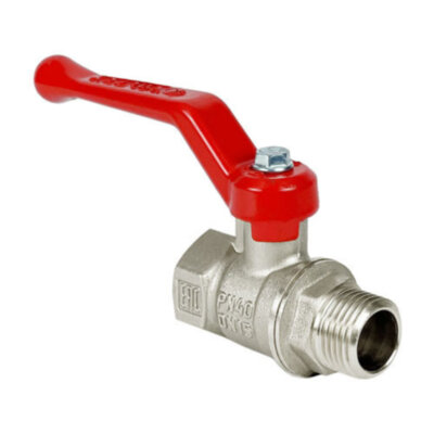 Кран шаровый VALFEX STANDART VF.215 ВР-НР 3/4" Ду 20 Ру 40 никелированный латунный