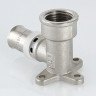 Угольник 90 градусов VALTEC VTm.254 ВР 3/4" DN 26x20 PN 10 с креплением латунный никелированный 4