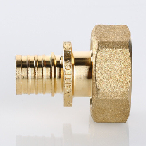 Переходник VALTEC VTm.422.EBG ВР 3/4" DN 16x20 PN 16 евроконус латунный универсальный