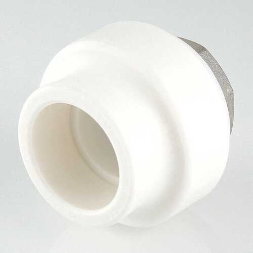 Переходник VALTEC VTp.706 ВР 2 1/2" DN 75x65 PN 25 под ключ полипропиленовый комбинированный