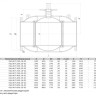 Кран шаровой ALSO КШ.Ф.П.250.25-02 Ду 250 Ру 25 с редуктором полнопроходный фланцевый, корпус - 09Г2С 2