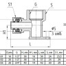 Угольник латунный Aquasfera 7008 DN 15x20 PN 16 резьба - 1/2'', покрытие - никель, с креплением, резьбовой ВР/компрессионный, 7008-02 4