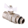 Кран шаровой VALTEC BASE 1/2" Ду15 Ру40 с полусгоном и дополнительным уплотнением VT.227.NRW.04 1