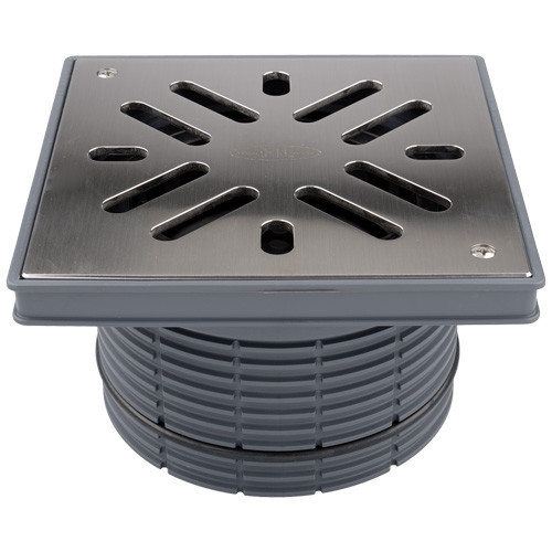 Надставной элемент HL622/S DN195 с подрамником из ПП и решёткой из нерж.стали STAINLESS STEEL 316 1