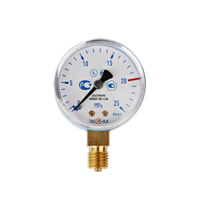Манометр ЭКОМЕРА МД02 Ду 50 мм Ру 0-25 МПа O2 (кислород)