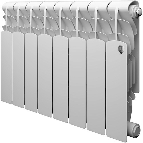 Алюминиевый радиатор Royal Thermo Revolution 350 - 08 секц. Bianco Traffico