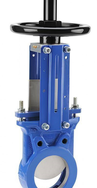 Задвижка GROSS DN 100 PN 10 шиберная с выдвижным штоком c маховиком 1