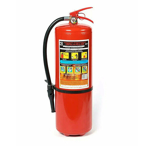 Огнетушитель воздушно-пенный Пожнанотех ОВП-8(з)-АВ заряженный летний, ЗПУ-латунь