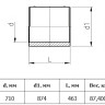 Муфта э/с Georg Fischer GF 710 мм SDR 11 для ПЭ труб 753911710 2